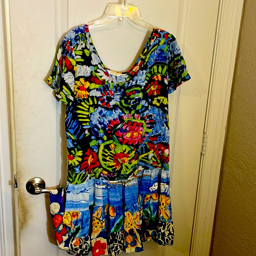 Jams world hattie dress size s abstract flower